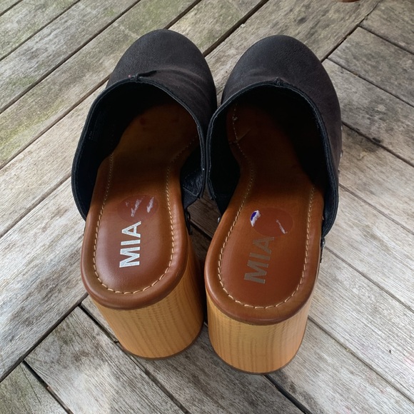 MIA Y2K Black Platform Clogs Women’s Size 8.5M - Picture 4 of 4